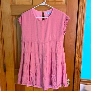 Francesca’s Pink Ruffle Dress